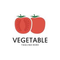 Frais tomate logo modèle vecteur illustration