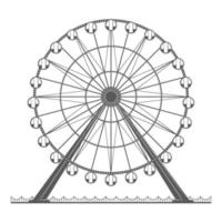 illustration de la grande roue vecteur