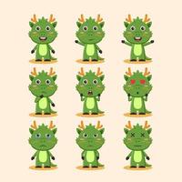illustration vecteur graphique de mignonne dragon cette est adapté pour enfants des produits