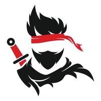vecteur de logo ninja