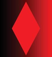 diamant forme de en jouant cartes, rouge diamant, en jouant cartes symbole, diamant vecteur illustration, adapté pour Jeux conception et bannières et Mots clés, bien pour impression matériel, club signe et logo