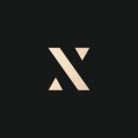 luxe et moderne X lettre logo conception vecteur
