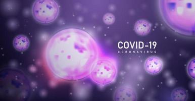 coronavirus ou fond covid19. illustration vectorielle. vecteur