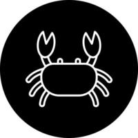 Crabe vecteur icône style
