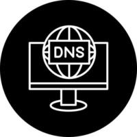 DNS vecteur icône style