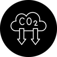 réduire CO2 les émissions vecteur icône style