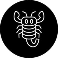 Scorpion vecteur icône style
