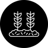 blé plantation vecteur icône style