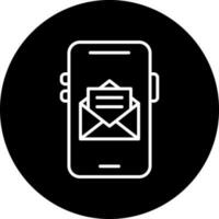 mobile courrier vecteur icône style