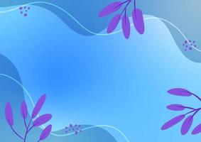 abstrait violet plante doux ligne vague vif bleu Lac dynamique présentation Contexte vecteur
