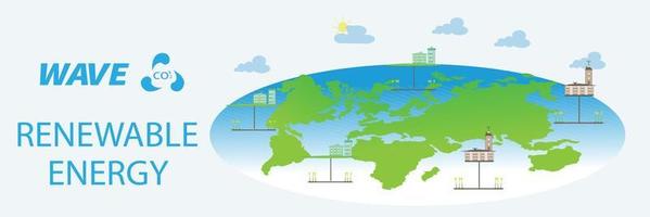 vert éco ville vecteur esg cologie environnement amical modèle, durabilité éco vecteur est une nettoyer planète et le Distribution de ordures.