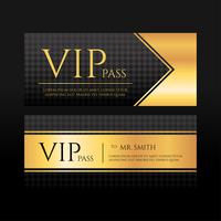 VIP Pass Modèle de vecteur