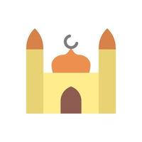 mosquée Ramadan vecteur icône