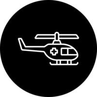 hélicoptère vecteur icône style
