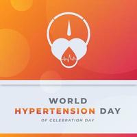 monde hypertension journée fête vecteur conception illustration pour arrière-plan, affiche, bannière, publicité, salutation carte