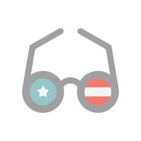 des lunettes de soleil Etats-Unis drapeau vecteur icône