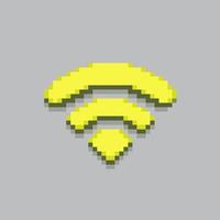 pixel art illustration Wifi icône. pixélisé Wifi. Wifi sans fil icône pixélisé pour le pixel art Jeu et icône pour site Internet et vidéo jeu. vieux école rétro. vecteur