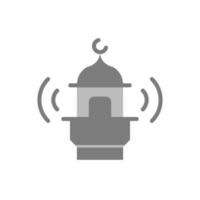 mosquée Azan Ramadan vecteur icône