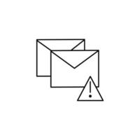 e-mail, alerte, enveloppe vecteur icône