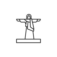 Jésus, saint, christianisme vecteur icône