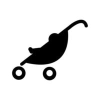 bébé, bébé voiture, marcher vecteur icône