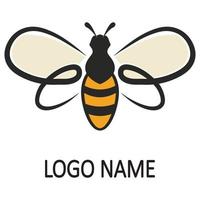 icône de conception d'illustrations de logo d'abeille vecteur