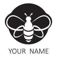 icône de conception d'illustrations de logo d'abeille vecteur