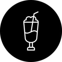 Milk-shake vecteur icône style