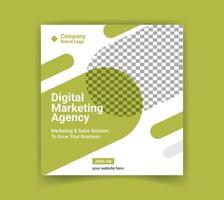 numérique commercialisation agence et social médias Publier et instagram Publier modèle gratuit vecteur