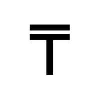 kazakhstan devise symbole, kazakhstani tene icône, kzt signe. vecteur illustration