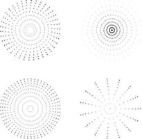 tache radial lignes avec points vecteur