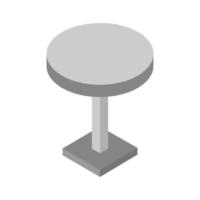 table basse isométrique sur fond vecteur