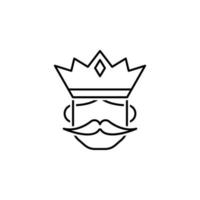 icône de vecteur de roi