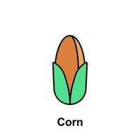 maïs, légume vecteur icône