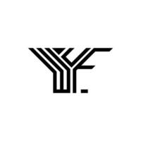 création de logo de lettre wuf avec graphique vectoriel, logo wuf simple et moderne. vecteur