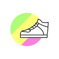 des chaussures baskets vecteur icône