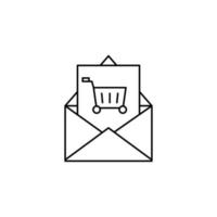 Commerce, e-mail, message vecteur icône