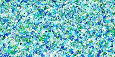 toile de fond de vecteur bleu clair, vert avec des lignes, des triangles.