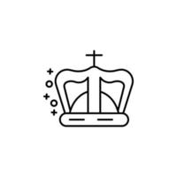couronne Roi reine vecteur icône