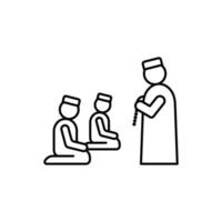 islamique prières, mosquée vecteur icône