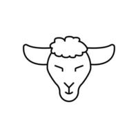 agneau de Dieu, mouton vecteur icône