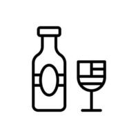 boisson de l'alcool gobelet vecteur icône