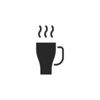 café tasse icône, isolé café tasse signe icône, vecteur illustration