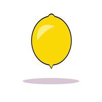 citron des fruits main dessiner illustration vecteur