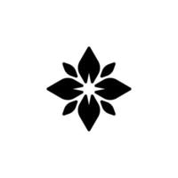 fleur icône, isolé fleur signe icône, vecteur illustration