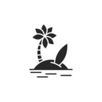île icône, isolé île signe icône, vecteur illustration
