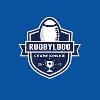 le rugby championnat logo conception vecteur