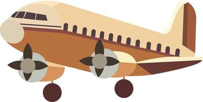 Célibataire image de marron avion Stock illustration vecteur