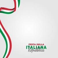 affiche de la fête de la république italienne vecteur