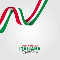 illustration vectorielle de festa della repubblica italiana affiche vecteur